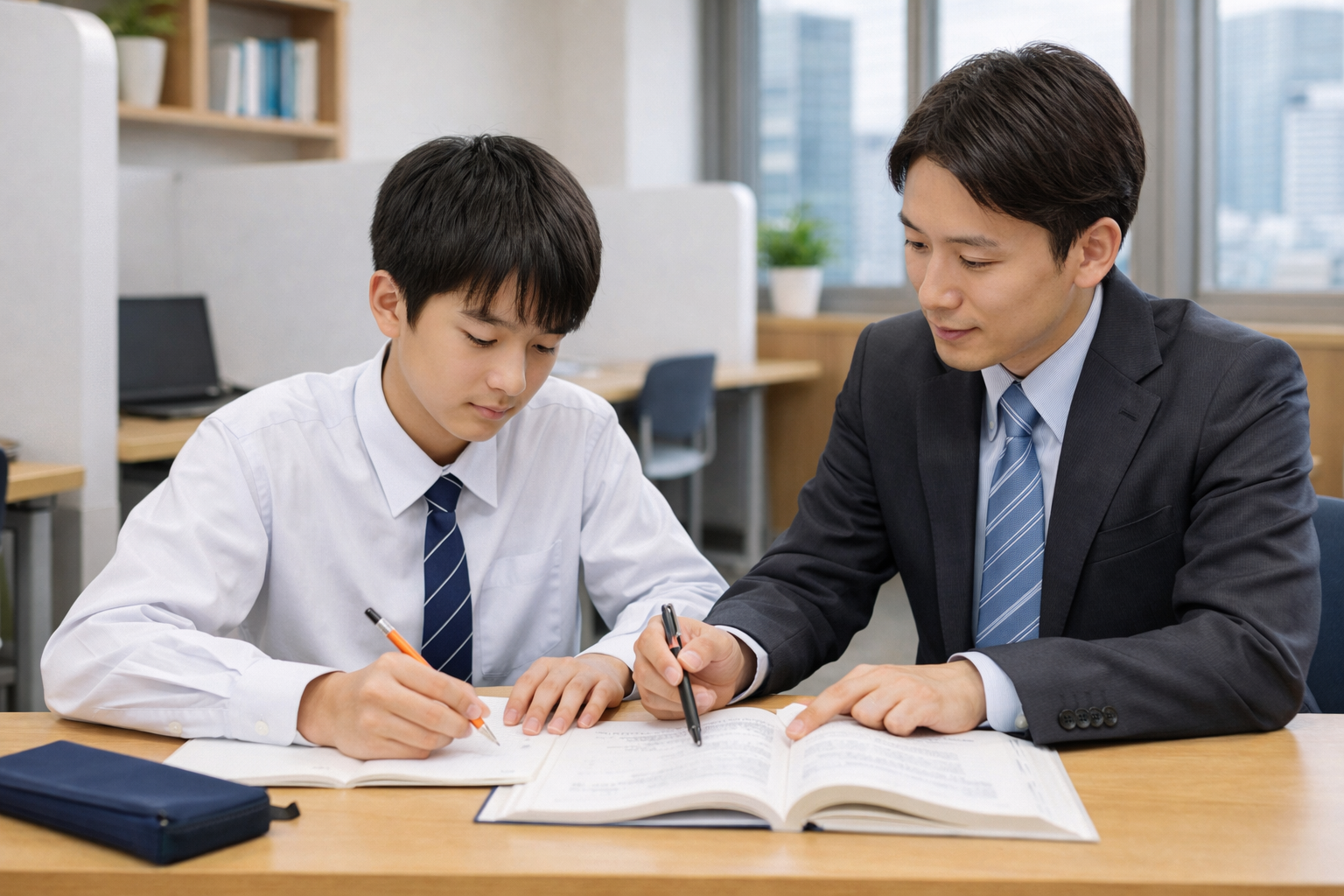 高校生の学習シーン